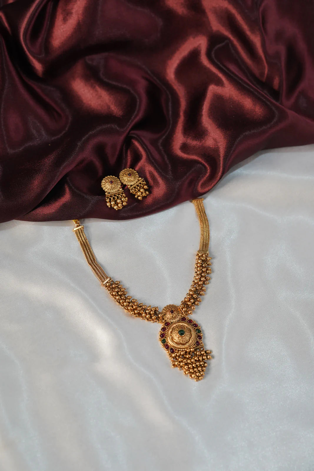 Antique Flower Necklace - UJ1002