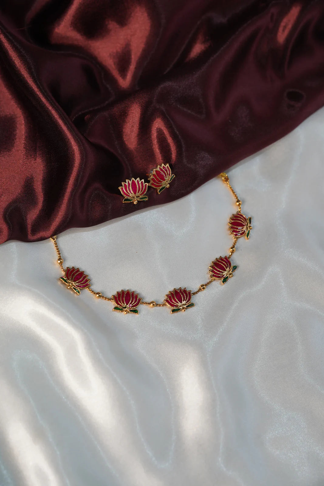 Chettinadan Lotus Necklace - UJ1023