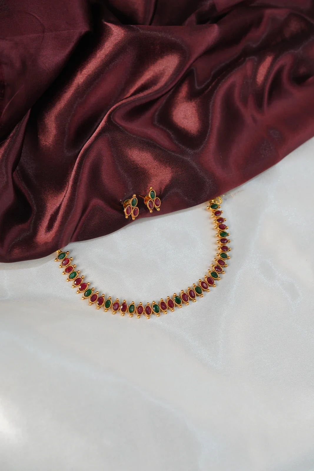 Antique Temple Finish Necklace - UJ1037