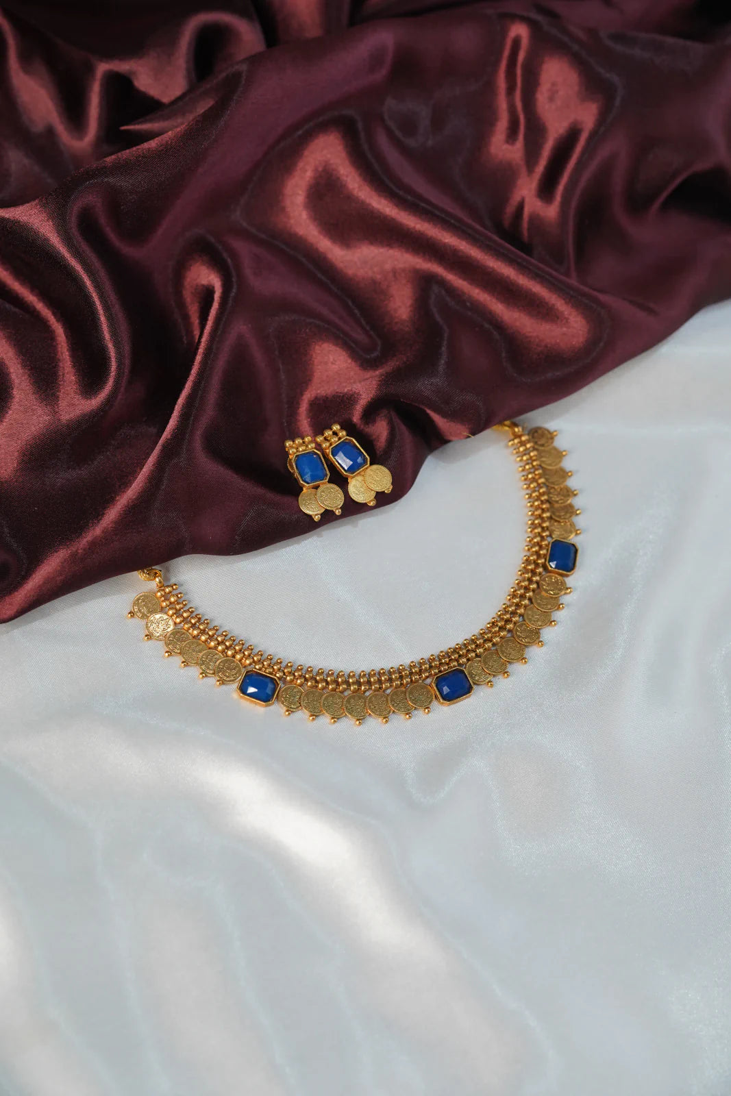 Antique Temple Lakshmi Coin Necklace - UJ1042